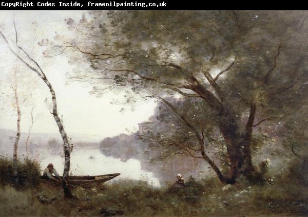 Jean Baptiste Camille  Corot THe boatman of mortefontaine